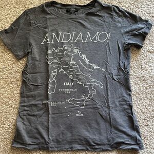 J. Crew Gray Graphic T-Shirt